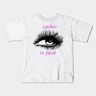 Lashes on fleek Kids T-Shirt